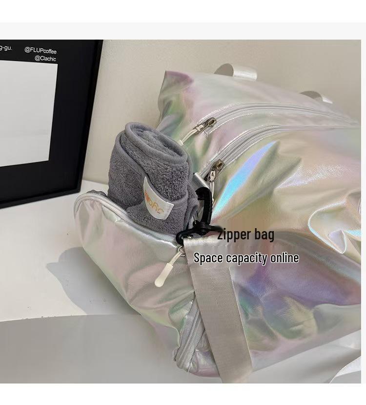 Water-Repellent Travel Bag with Wet/Dry Separation, Large Capacity, Portable, Features Independent Shoe Compartment