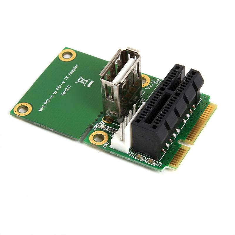 

CI-E to CI for press CI-E 1x Board USB 2.0 Half Full CIE Adapter Card 4Pin ower Supply Computer Compone