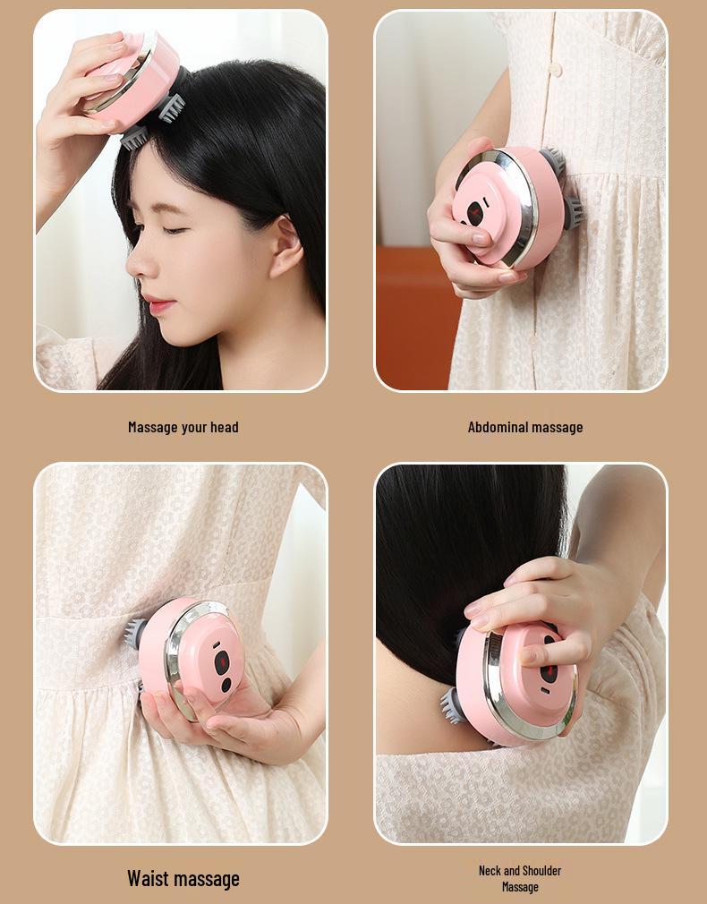 Mini Handheld Multi-Functional Smart Body Head Massager with Multi-Point Stimulation