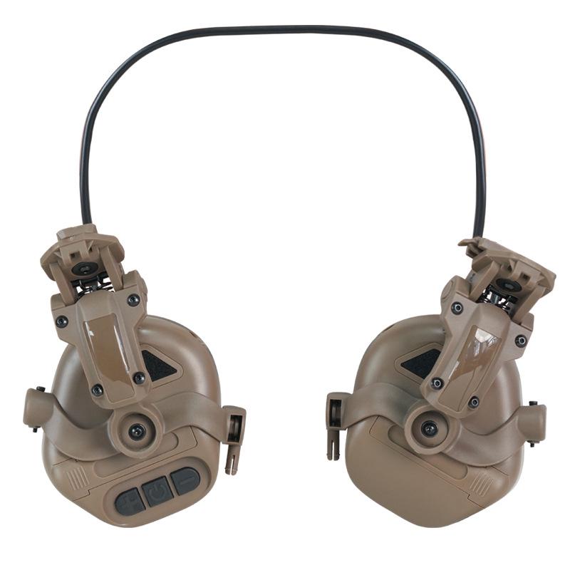 Tactical Fast Helmet Headset with Curved Bracket for Outdoor Sports Communication