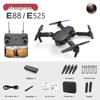 E88pro Folding Drone: HD Dual-Camera, Fixed Height, 4-Axis Remote Control Aircraft (Model E525)