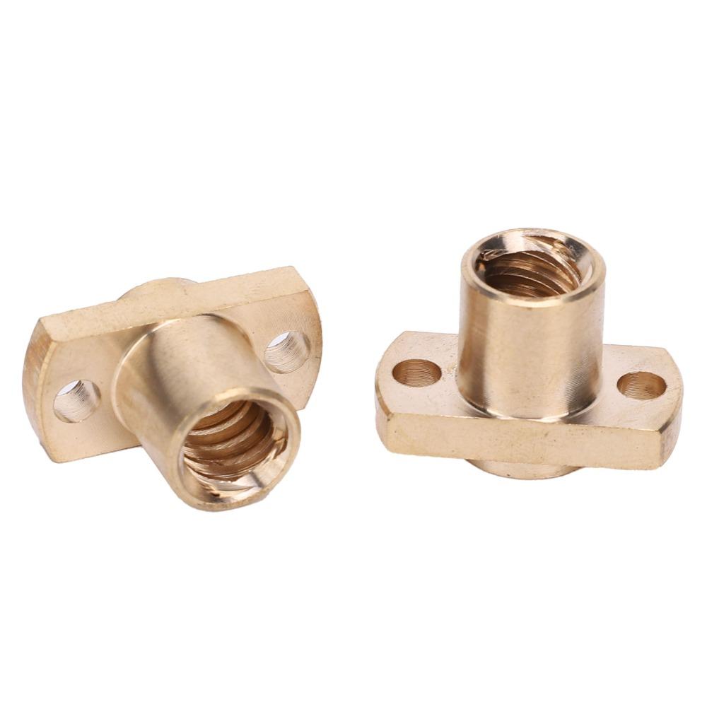 4pcs Upgrade Lead Screw Nut Brass Tone Flange Nut Pack Hardware Fastener Ender 10