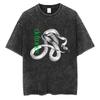 2026 Novidade Roupas Masculinas Camiseta Homme Lavada Vintage Banda de Rock Deftones Música Gráfica Privada Roupa Unissex Novidade em Tops & Camisetas