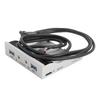 Floppy Drive Front Panel USB 3.0 Front Panel Hub 3.5 Inch 19 Pin To USB3.0 HD Sound Interface Panel for Computer Cases