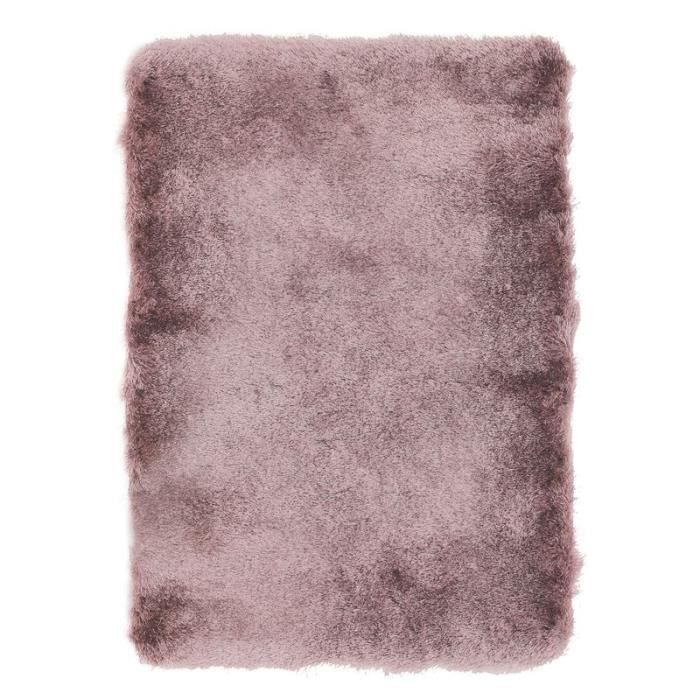 TOOSOFT - Tappeto extra morbido a pelo lungo rosa cipria 120 x 170 cm