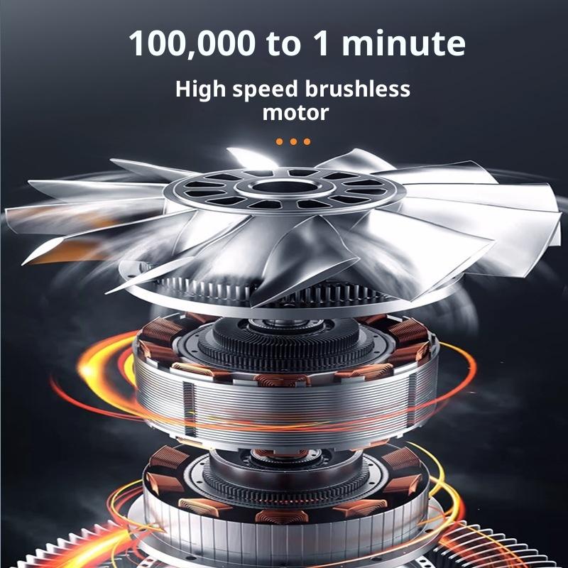 Ventilator Turbo Jet fără Perii X8 100000 Rpm Suflantă Electrică Puternică Aspirator Curățător de Praf Portabil Curățător de Praf Ventilator Violent