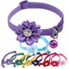 1pcs Adjustable Flower Dog Collar For Small, Medium, And Large Dogs And Cats - Stylish And Comfortable Pet Accessory