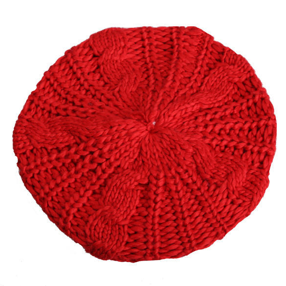 2023 New Fashion Winter Women Beret Warm Knitted Baggy Beanie Hat Pretty Comfortable Plain Caps Multicolor Elasticity Ski Cap