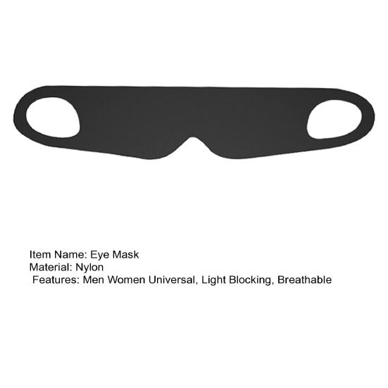 Breathable Eye Mask with Ear Loop Lightweight Travel Naps Soft Light Blocking Blindfold Men Women Side Sleeper Blockout Eye