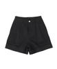 HARDCORE HAPPINESS One-Pleat Cuff Classic Shorts_Black