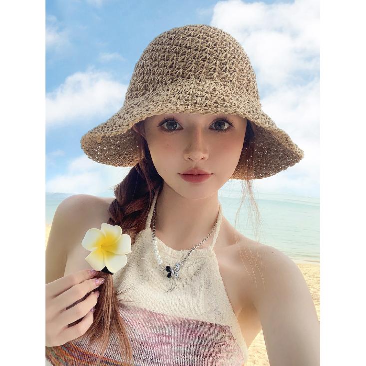 Women's New Straw Hat, Trendy Straw Hat for Summer, UV Protection, Sun Protection, Sunshade Hat for Vacation