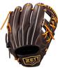 ZETT Pro Status Soft Baseball Glove for Second and B Size 3 Shortstop, Brown/Oak (3736), (BRGB30364G)