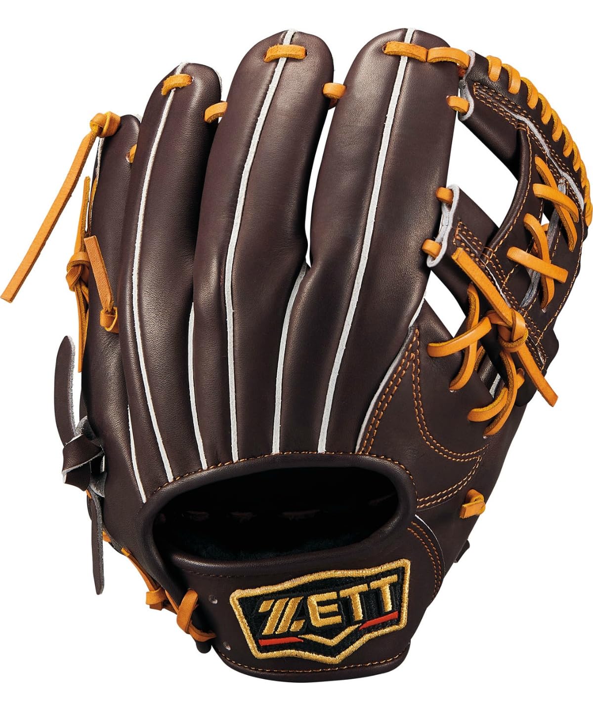 

ZETT Pro Status Soft Baseball Glove for Second and B Size 3 Shortstop, Brown/Oak (3736), (BRGB30364G)