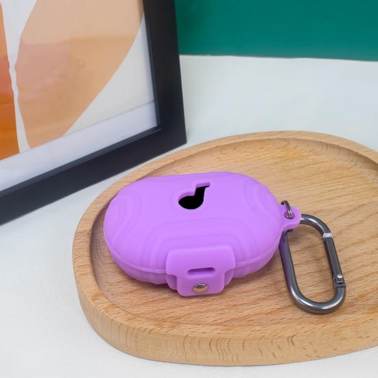 Funda protectora Funda de silicona a prueba de golpes con gancho Impermeable Resistente a la suciedad Almacenamiento conveniente Estuche para auriculares inalámbricos para Anker Soundcore Space A40