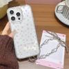 Bracelet Chain Phone Case For iPhone 17 16 15 13 14 for 17Air 17 12 14 16 Pro 17 14 16 Pro Max Sparking Diamond Cute Pattern Hard Cover With Lanyard