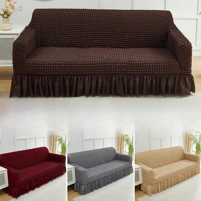Luxury Bubble Sofa Cover Universal Stretch Slip Proof Cat Scratch Resistant All Season Furniture Protector