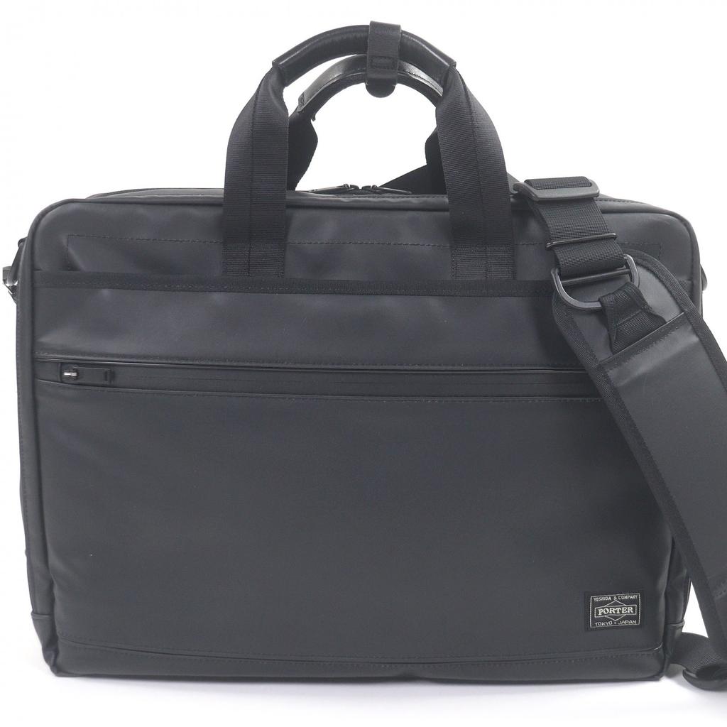 Excellent PORTER Briefcase CLOUD 2WAY BRIEFCASE Cordura Nylon Oxford Black Used