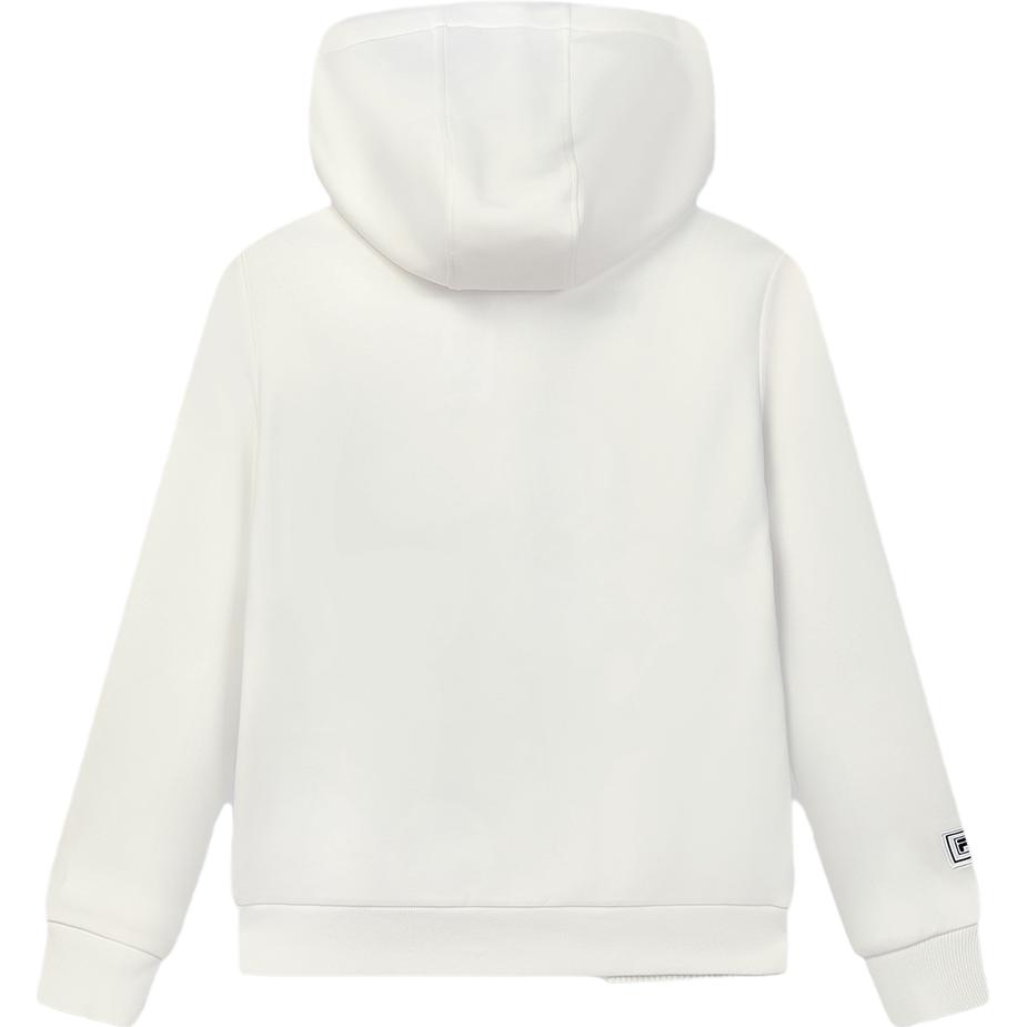 FILA 2023 Autumn New Knit Hooded Sweatshirt Loose Fashion Monet Print Women tops Ceramic-White F11W348218F-IV