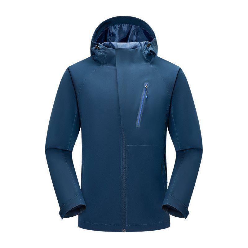 

Windproof Waterproof Couple s Shell Jacket for Outdoor Mountaineering - Men s & Women s 3XL джинсовый синий