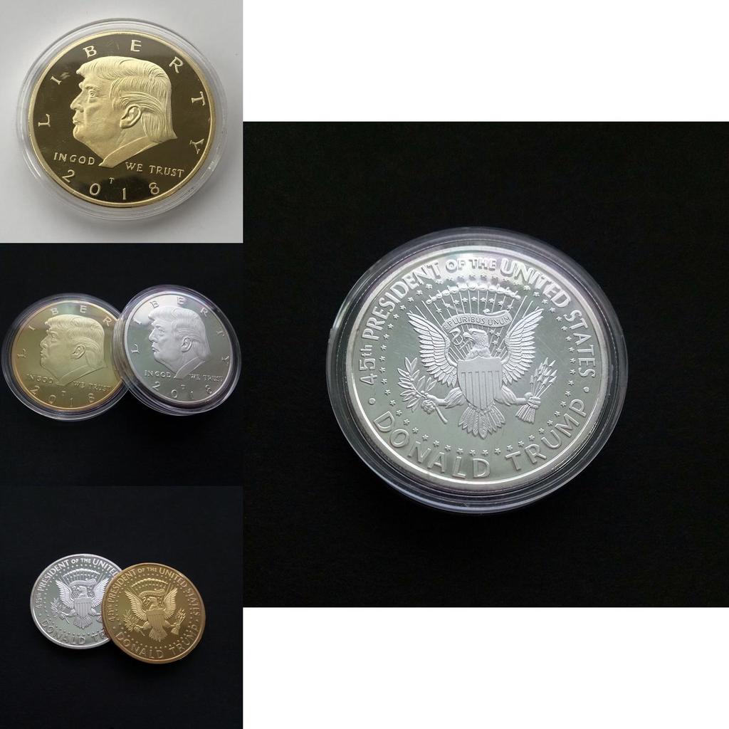 Premium Quality 2018 Us President Donald Trump Inaugural Gold Eagle Commemorative Novelty Coin For Collectors And Fans