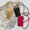 Kabelky Crossbody Dámské Mini PU kožené peněženky a kabelky přes rameno pro dívky Dámské Telefon Jednoduchá pevná designová taška
