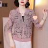 Summer 2025 Women's Korean Style Chiffon Sun Protection Cardigan - Versatile, Printed, Lightweight, Plus Size, Long Sleeve Jacket