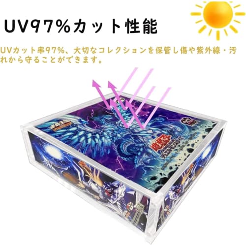 [2-Pack] Box Loader, Acrylic, UV Protection, Magnetic Loader, UV Protection, Display Case, Ideal for Display and Storage, Compatible with Yu-Gi-Oh! Fi