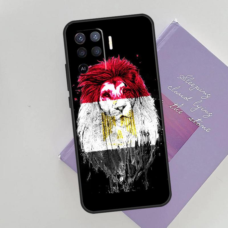 Egypt Flag Case For Oppo A15 A16 A17 A52 A72 A76 A96 A74 A94 A53 A54S A57S A58 A78 A98 A77 Phone Cover