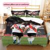 Julian & Enzo Pattern Bedding Home Decoration Birthday Gift ( 1 duvet cover + 2 pillowcase, without core),fan merchandise.