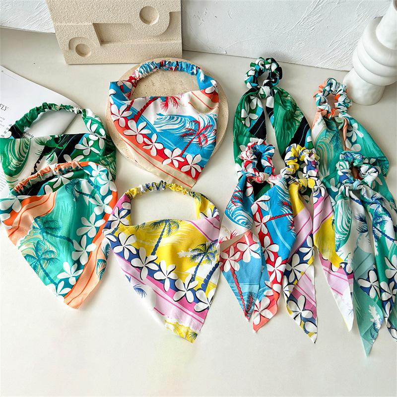 Long Ribbon Decorative Hair Tie for Women Seasonal Elegant Accessory Quality Elastic Hair Ring