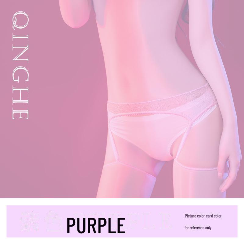 6D Glossy Stockings Bodysuit with Lace Waist, Halter Neck, Fun Transparent Design, and Horse Oil Socks