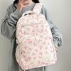 Daypack Three-piece School Bag Set Casual Large Capacity Nylon Bow Backpack Crossbody Bag Polyester Students School Bag