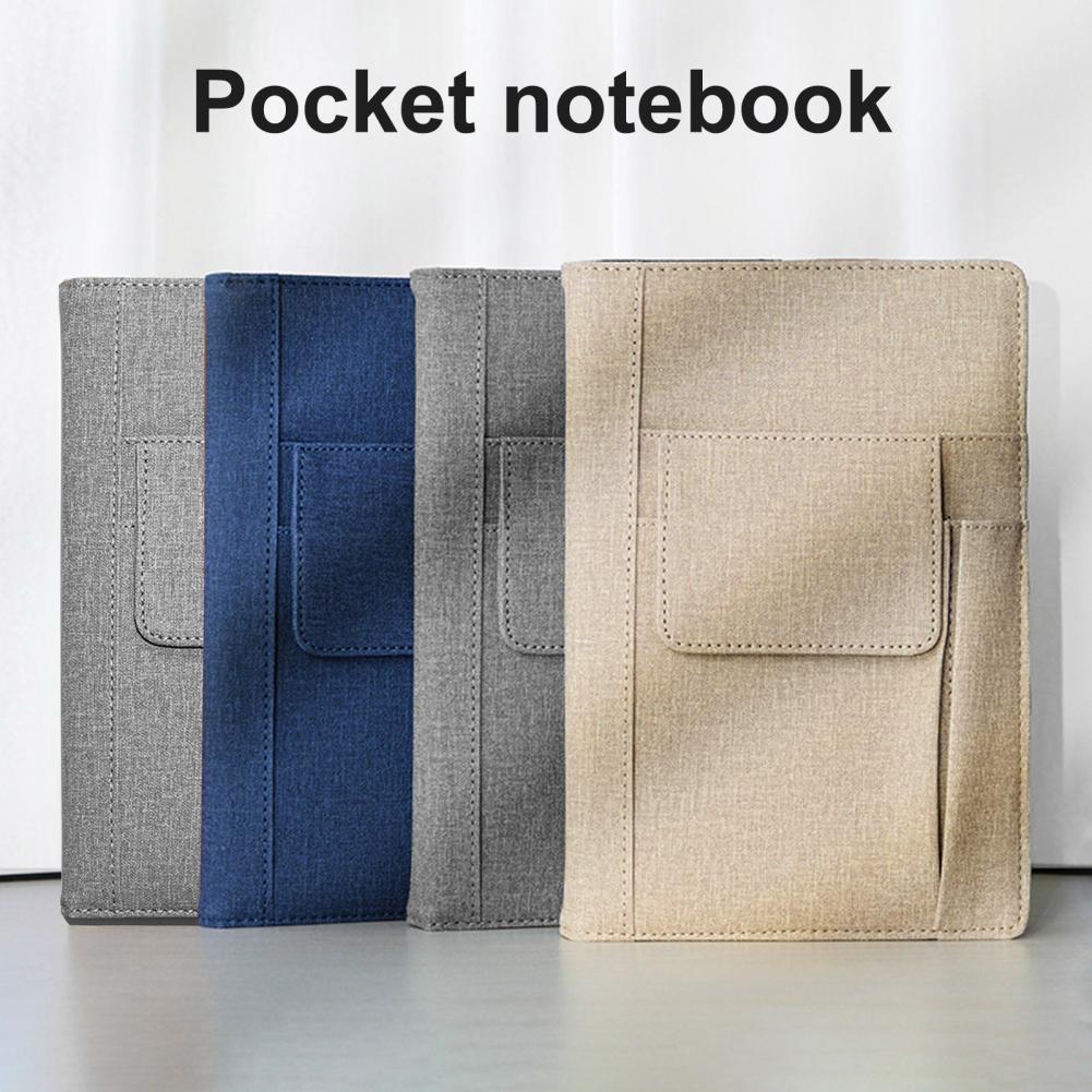 A5 Notebook Thick Writing Notebook Recycled Paper Journal Eco-friendly Notebook Lined Journal Paperbook Fabric Cover Journal