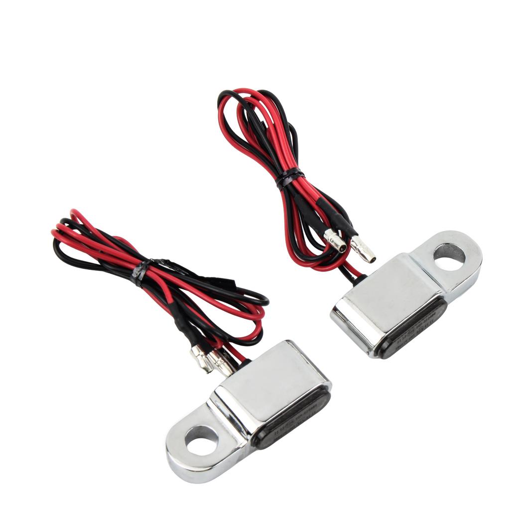Moto MotoBike LED Mini Clignotant Pour Harley Scooter Guidon Embout de Guidon Lampe Clignotante Indicateurs Feu Arrière