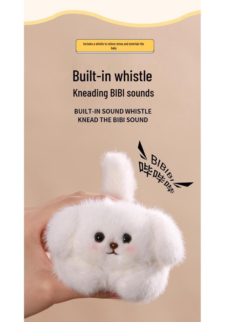 Wagging Tail Puppy & Meowing Cat Plush Toy Pendant