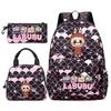 3Pcs/set Backpack for Girl School Teen Student Knapsack Women Rucksack with Lunch Bags Pencil Bag Fish Scale Style Bags