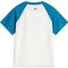 Li-Ning Comfortable Breathable Letter Splicing Round Neck Short Sleeve T-Shirt Women T-Shirts Off-White Space-Blue AHSU356-3