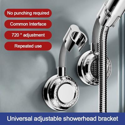 Wall Mounted Showerhead Bracket Suction Cup Sprayer Fixed Base Bathroom Accessories