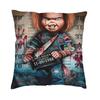 Good Guys Childs Play Chucky Cushion Covers xcm Velvet Killer Doll Overalls Pillow Case Sofa Square Pillowcase Decoration