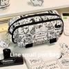 Hello Kitty Capybara Pen Case With Flip Cover Design For Students And Office Use