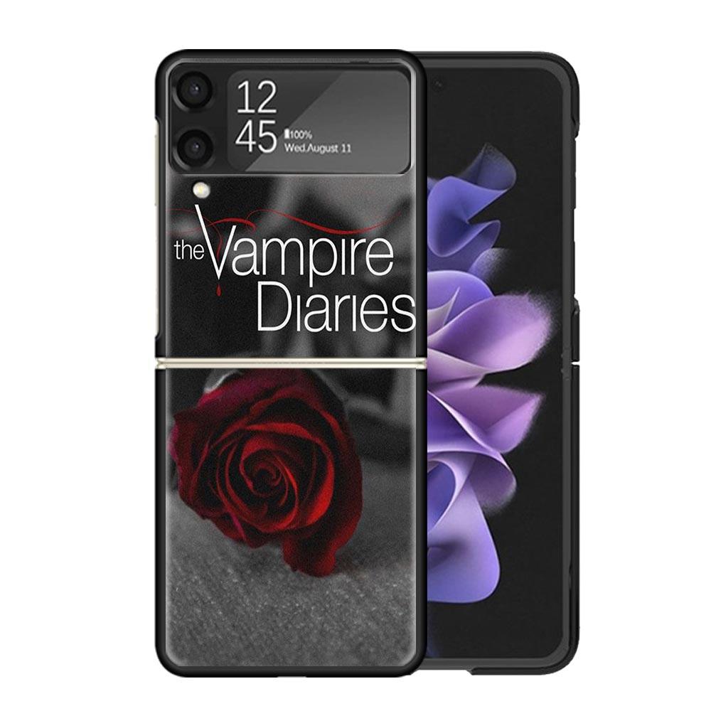 The Vampire Diaries Salvatore Clear Phone Case For Samsung Z Flip 7 6 5 4 3 Galaxy ZFlip7 ZFlip6 ZFlip5 ZFlip4 ZFlip3 5G Print C