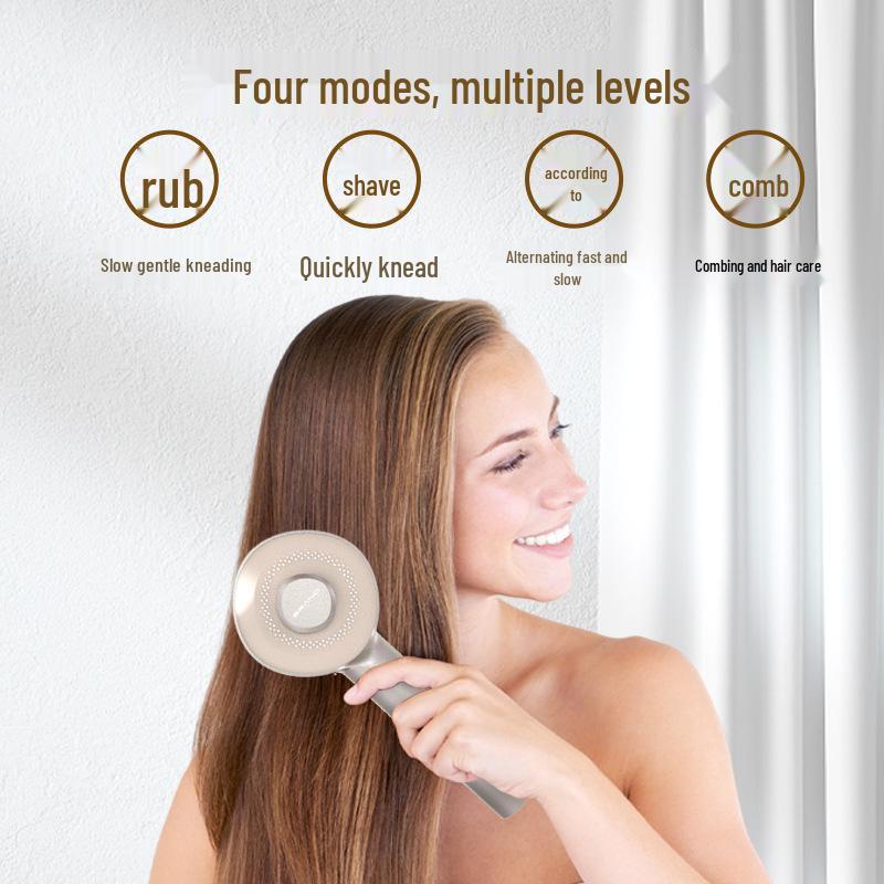 Kırmızı Işıklı Saç Derisi Masaj Aleti ve Losyon Uygulayıcılı EMS Saç Büyütme Tarağı - Saç Dökülmesine Karşı ve Saç Bakım Cihazı