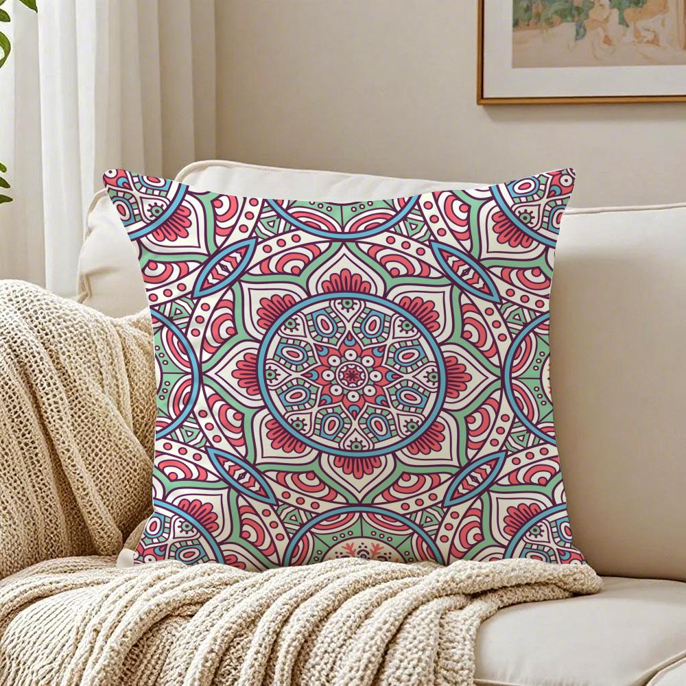 Colorful the splendid mandala flower Cushion Cover Pillowcase Antidustmite living Room Sofa Decor Cushion Room
