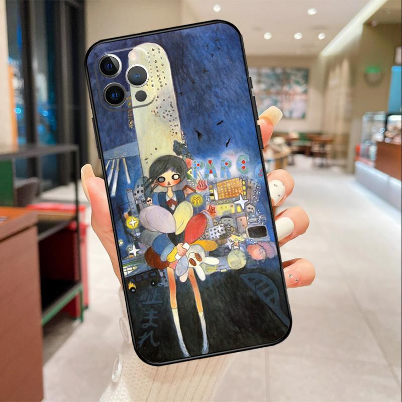 Cartoon Aesthetic Aya Takano Phone Case For iPhone 17 16 15 14 13 12 11 Pro Max mini 16 Plus 16e 17 Air Protective Cover