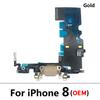 For Iphone 8 / 8 Plus USB Port Connector Board Dock Charging Flex Cable With Mic Microphone