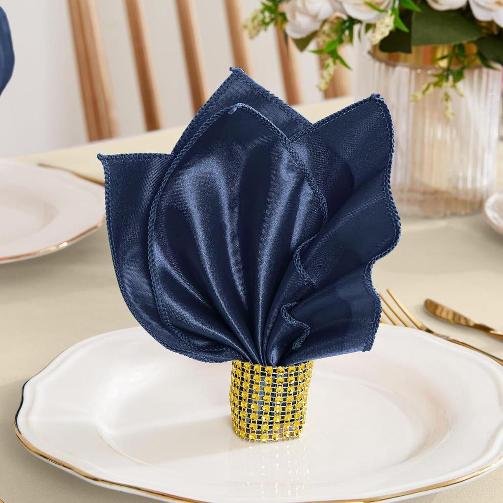 Satin Polyester Luxury Napkin for Weddings & Festive Table Decoration