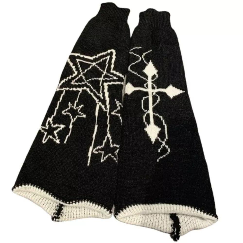 Sweet Cool Long Tube Socks Y2K Leg Warmers Fashion Knitted Wide Leg Hosiery