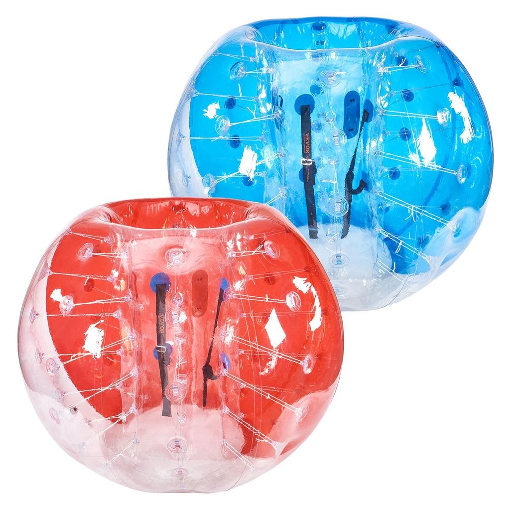 Inflatable Bumper Balls 2-Pack, 5FT/1.5M Body Sumo Zorb Balls for Teen & Adult, 0.8mm Thick PVC Human Hamster Bubble Balls for Outdoor Team Gaming