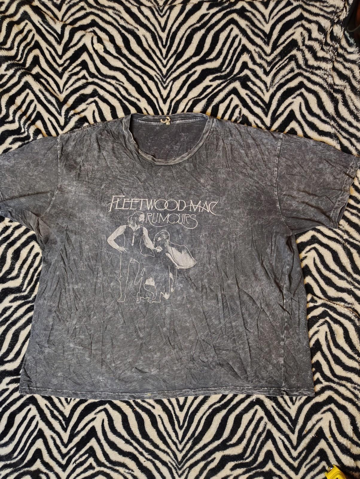 Fleetwood Mac Rumours T-Shirt Mens 3XL Black Band Tee Classic Rock Music M