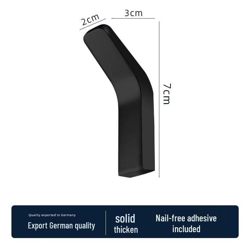 Black No-Drill Bathroom Towel Rack